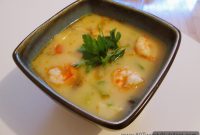 Creamy Thai Shrimp Soup with Coconut & Lemongrass