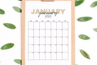 Printable 2025 Monthly Calendar PDFs – January to December