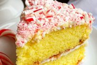 Peppermint Candy Cane Cake Recipe for the Holidays