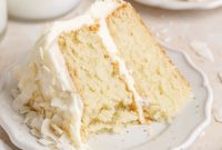 Moist Coconut Cake Recipe with Creamy Coconut Frosting