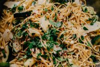 Creamy Lemon Zucchini Pasta with Parmesan and Garlic