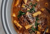 Slow-Cooked Chuck Roast Rigatoni Soup Recipe for Comfort Meal
