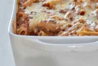Creamy Baked Ziti with Hearty Meat Sauce