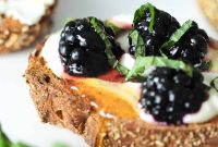 Whipped Goat Cheese and Blackberry Crostini Recipe