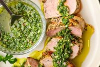 Grilled Pork Tenderloin with Chimichurri Sauce