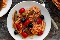 Olive & Dukkah Vegan Pasta: Mediterranean Fusion Recipe