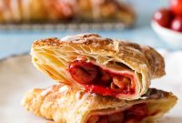 Flaky Cherry Turnovers with Sweet Cherry Filling