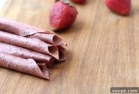 Strawberry Banana Fruit Leather Recipe for Homemade Snacks