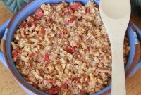 Chicken Bruschetta Casserole with Mozzarella and Basil