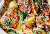Creamy Tuscan Chicken with Roasted Potatoes