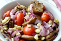 How I Get It All Done + Simple Mushroom and Corn Salad Recipe