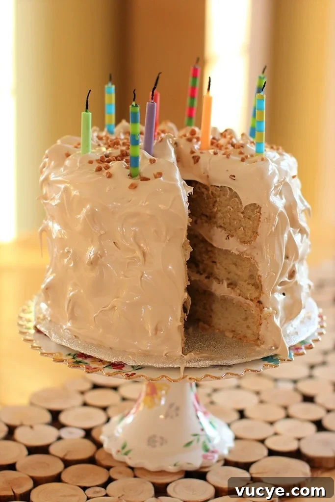 Seven-Minute Frosting Recipe Kids Can Make for Birthday Cakes 13 three layer cake with seven minute frosting