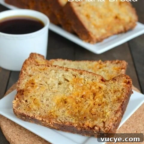 Coconut Butterscotch Banana Bread