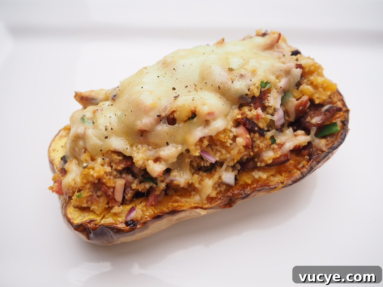 9 Creative Ways to Use Pumpkin for Fall Decorating and Cooking 5 Bacon and Couscous Stuffed Butternut Pumpkin