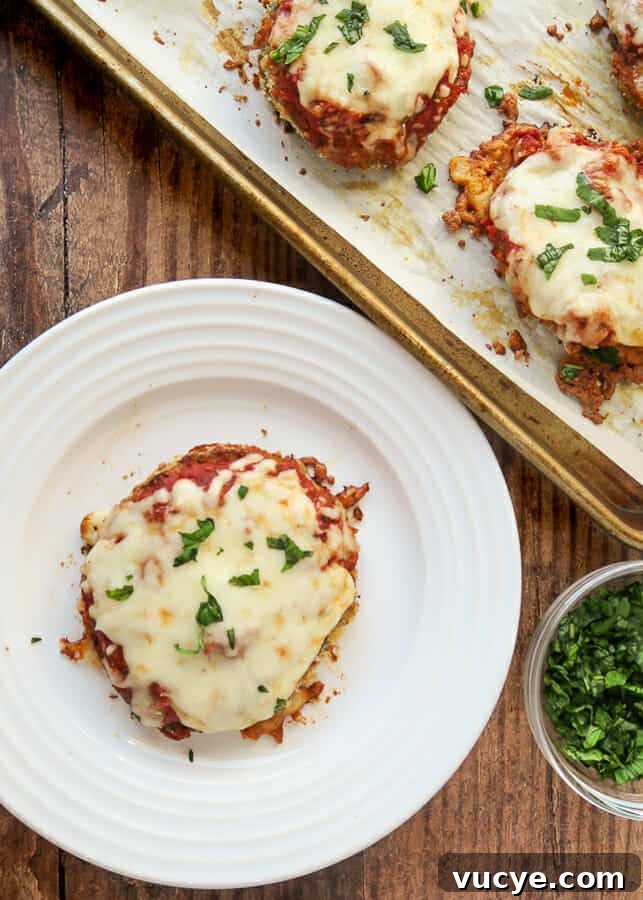Crispy Baked Eggplant Parmesan (No-Fry, Simple Recipe) 3 Crispy Eggplant Parmesan {No-Fry, Baked, Easy Recipe}