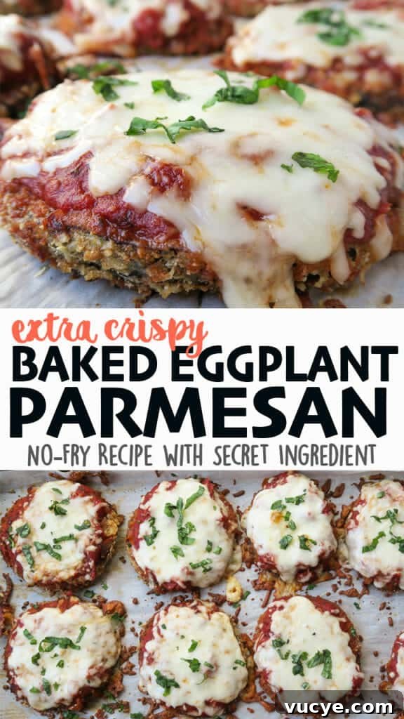 Crispy Baked Eggplant Parmesan (No-Fry, Simple Recipe) 20 Crispy Eggplant Parmesan {No-Fry, Baked, Easy Recipe}