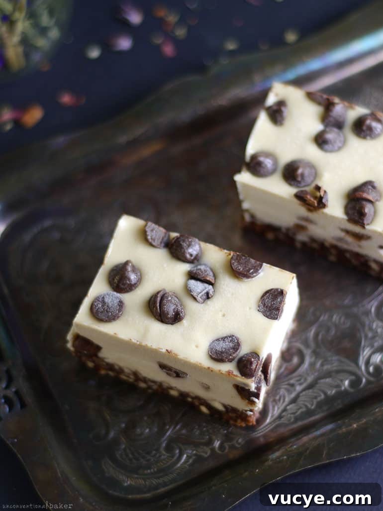 Raw Chocolate Chip Slice (Free From: dairy, gluten & grains, refined sugar)