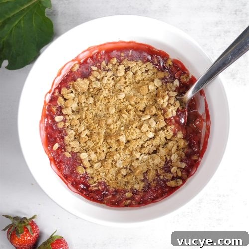 Amish strawberry rhubarb crisp