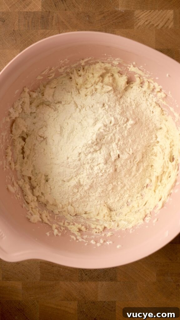 Adding dry ingredients