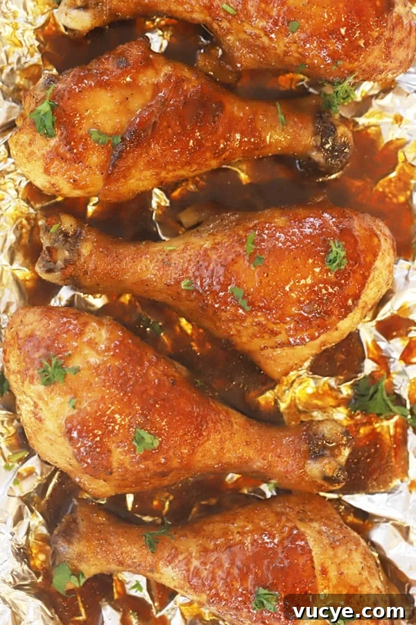 Sticky Honey Soy Chicken Drumsticks: Oven-Baked Glazed Recipe 2 honey soy drumsticks recipe, baked in the oven.