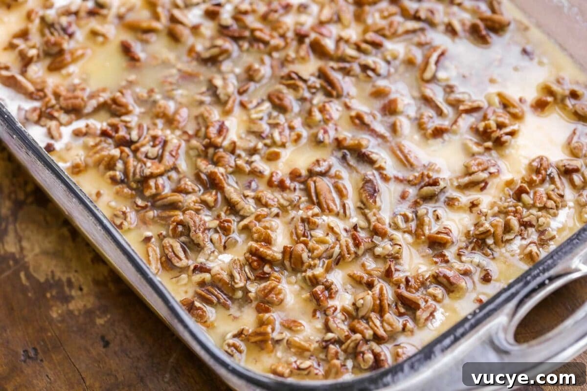 Ultimate Pumpkin Crunch Cake Recipe for Fall Dessert 5 Pumpkin crunch cake ready for baking.