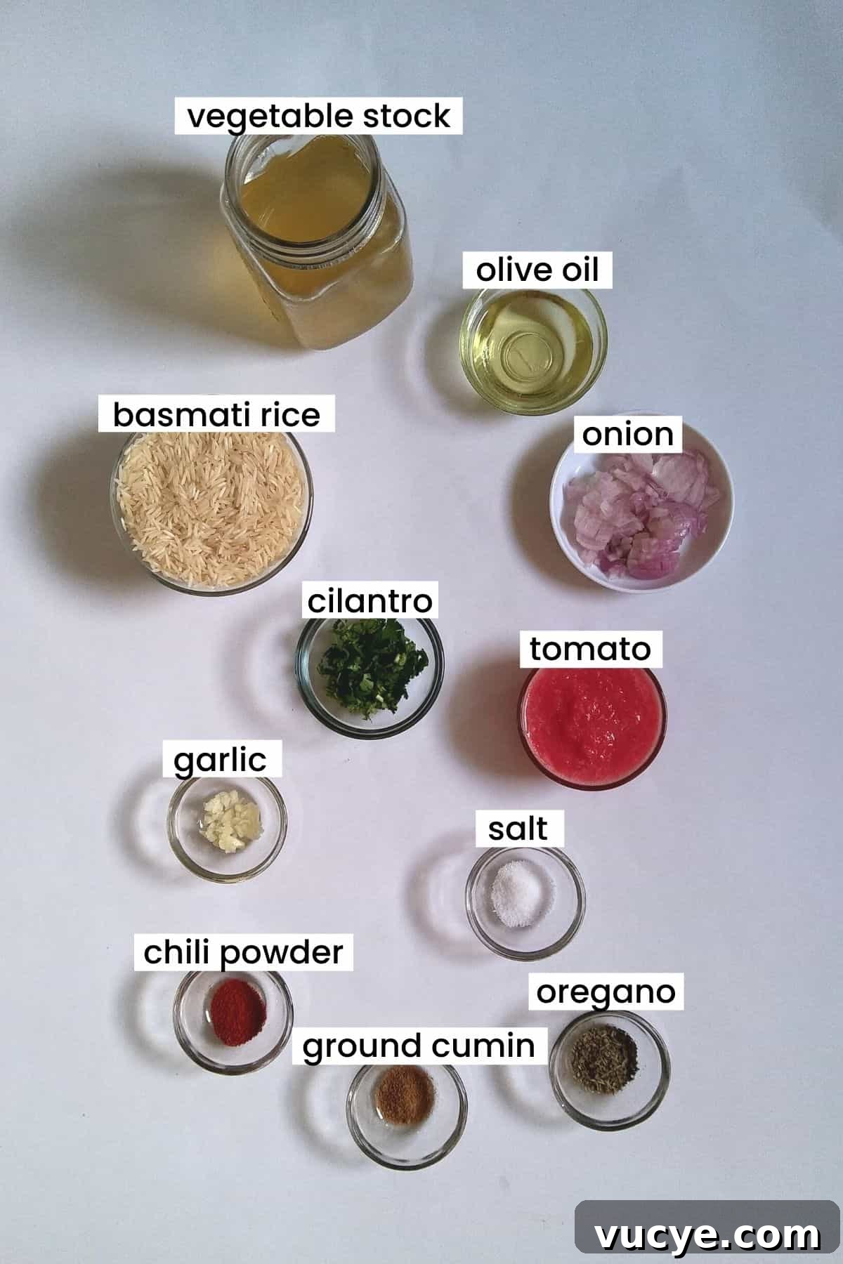 The image is showing 11 Ingredients  on a white background.