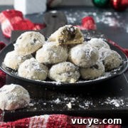 chocolate chip snowball cookies