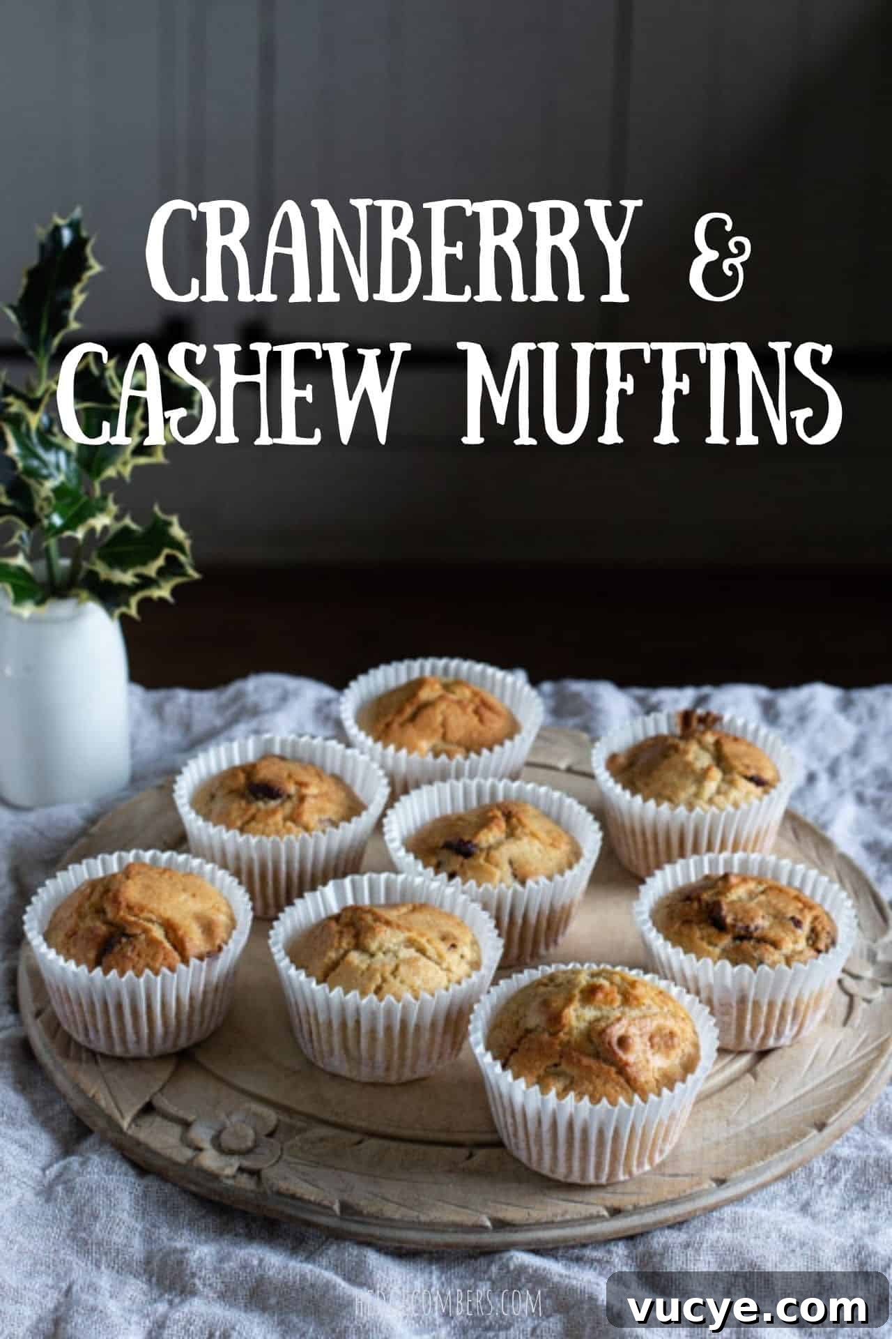 Cranberry Cashew Muffins