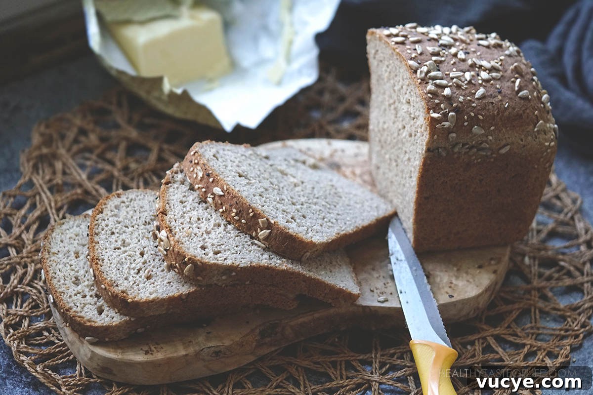 Soft Gluten-Free, Dairy-Free Buckwheat Bread Recipe 9 Sliced buckwheat bread crumb, pliable not gummy gluten-free