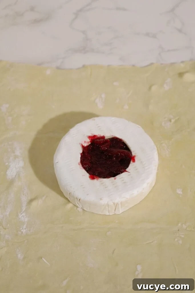 baked brie recipe step three