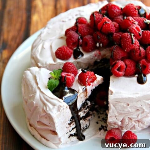 Chocolate Raspberry Icebox Cake - just six ingredients and you'll have a show-stopping dessert that everyone will rave over!