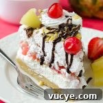 No Bake Banana Split Cheesecake Recipe - Featured Image