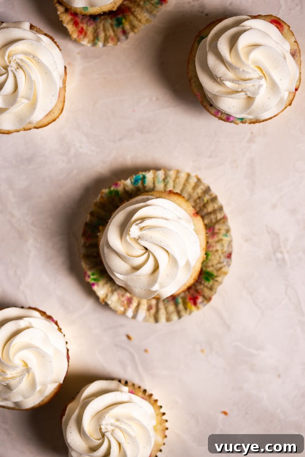 Funfetti Cupcakes with Vanilla Bean Buttercream Frosting 3 Mixing batter