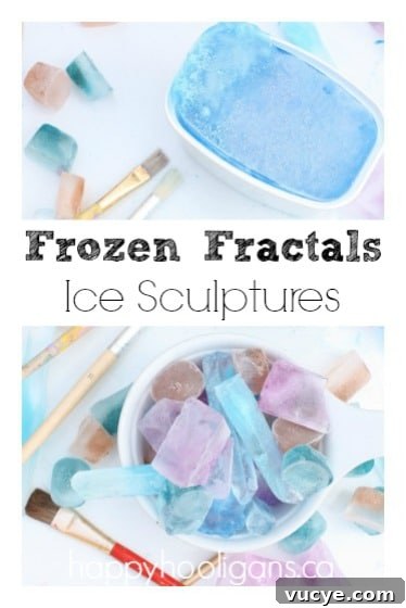 Frozen Fractals: Creative Ice Sculpture Activities for Kids 2 Frozen Fractals Ice Sculptures, science activities for kids