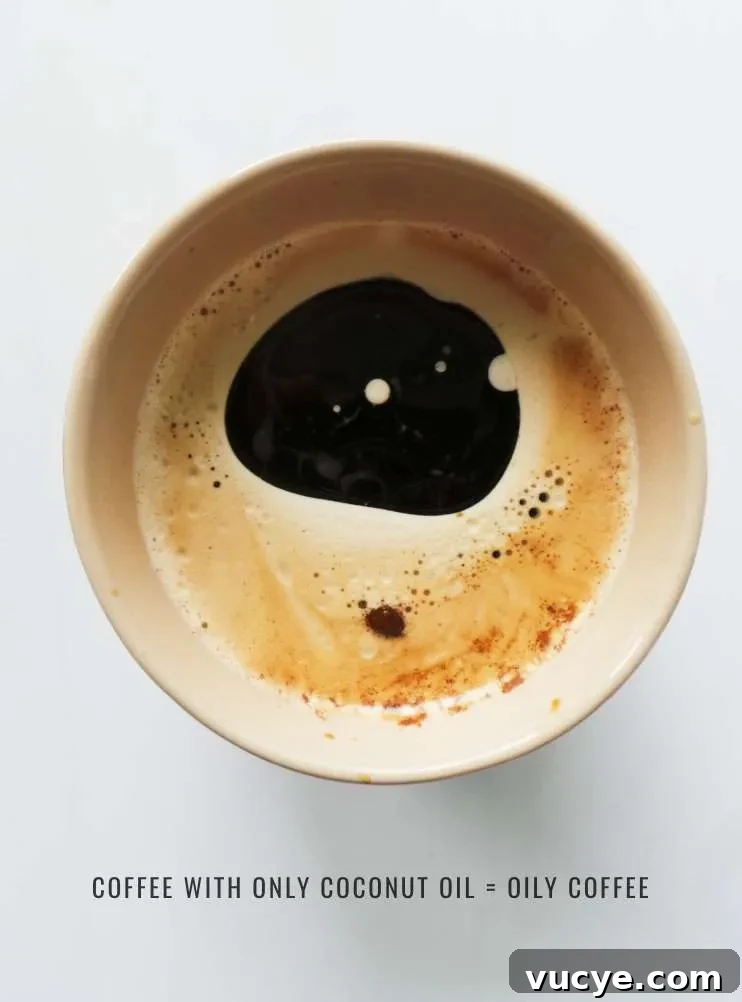 Super creamy keto coffee recipe with coconut oil and almond butter! Not really bulletproof coffee, but this delicious keto drink is even better than latte or cappuccino!