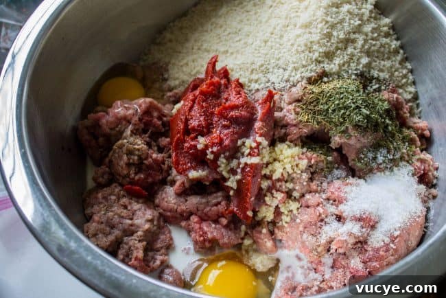 Meatloaf ingredients meatloaf ingredients in a bowl