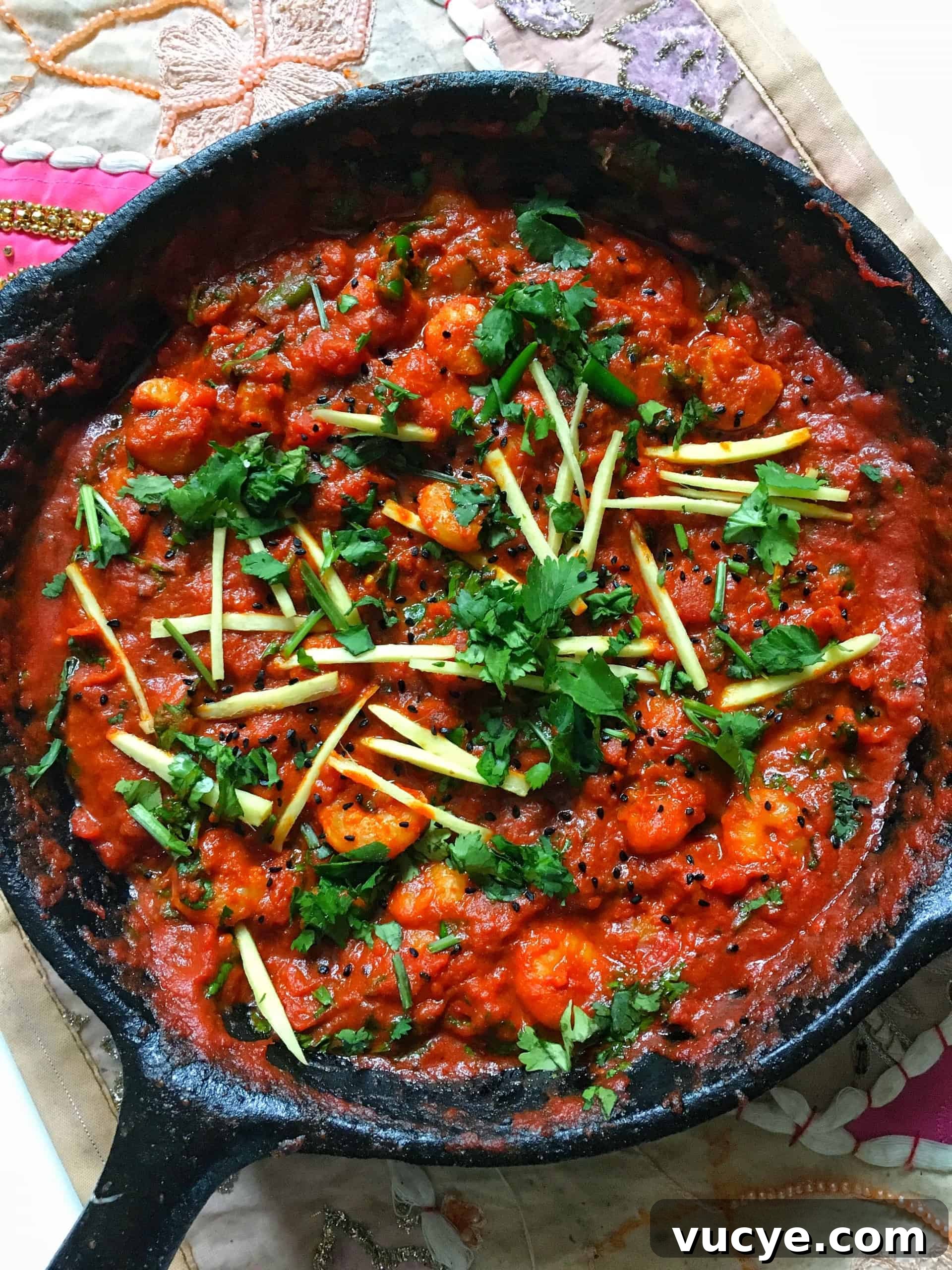 Spicy Prawn Karahi Recipe — Authentic Pakistani Shrimp Curry 3 How To Make Prawn Karahi Masala - A Pakistani & Indian Tomato Based Curry Recipe