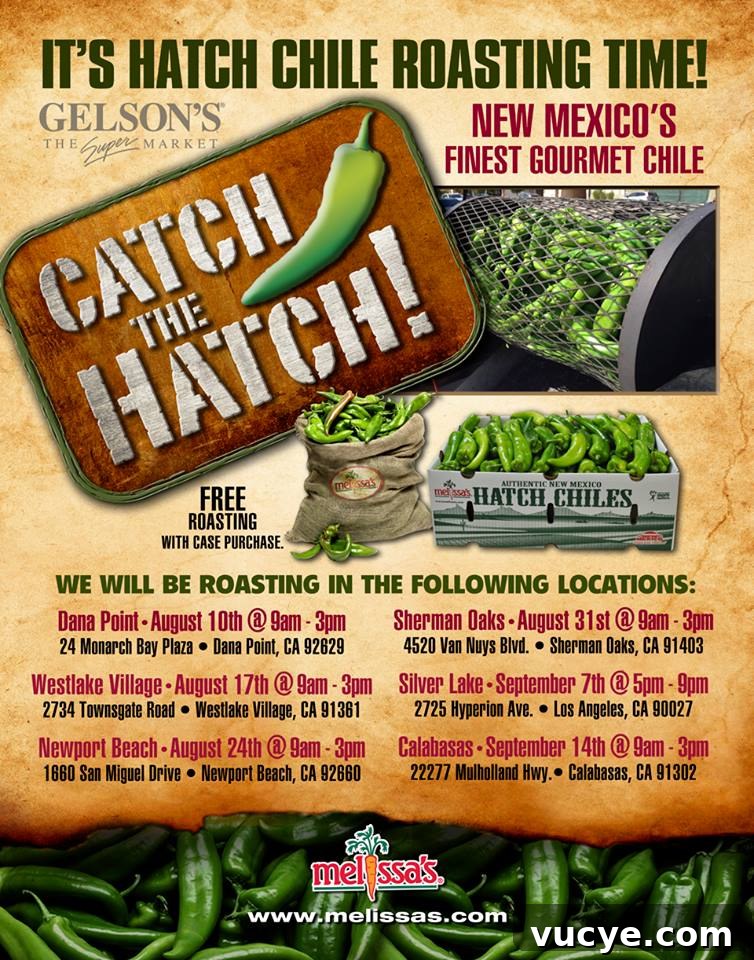 Gelson’s Hatch Chile Roasting Schedule — Southern California Dates 2 Hatch Chile Roasting at Gelson's Markets