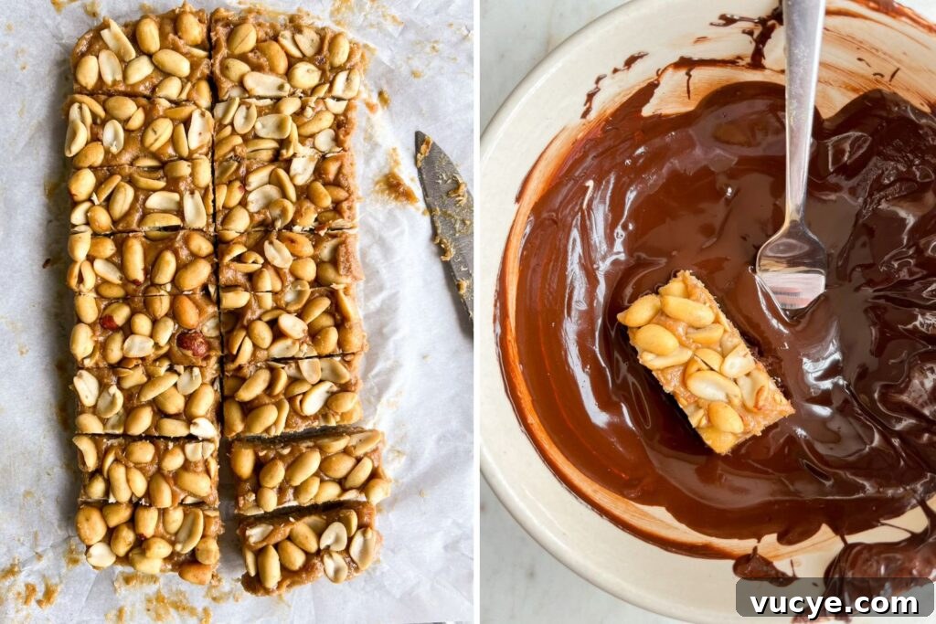 Homemade healthier snickers with date caramel and oats