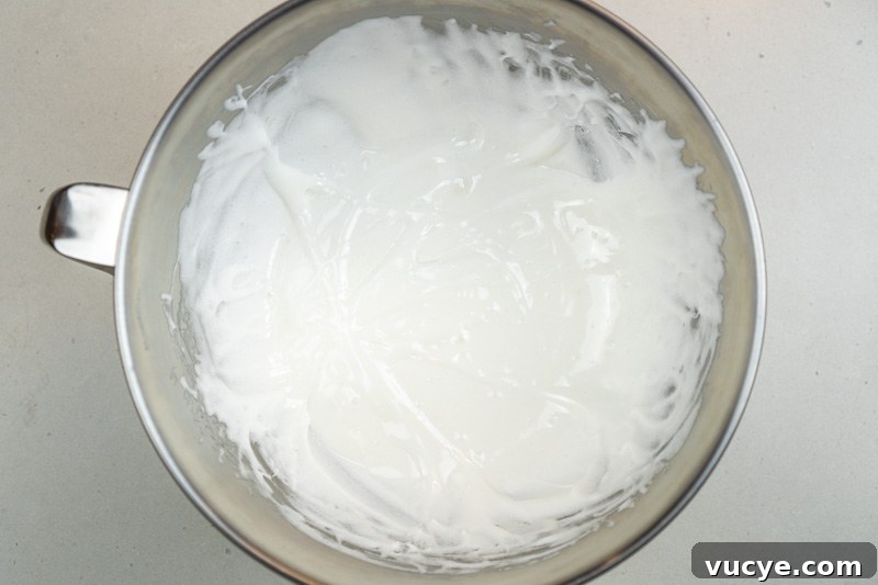 The heated egg mixture