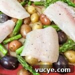 Sheet Pan Pickerel with Asparagus in 5 Ingredients 4 asparagus and pickerel