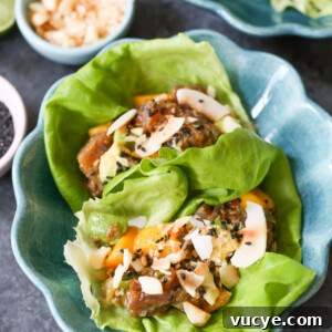 Spicy Mango Avocado Poke Lettuce Wraps for Fresh Weeknight Meals 7 img 18372 10