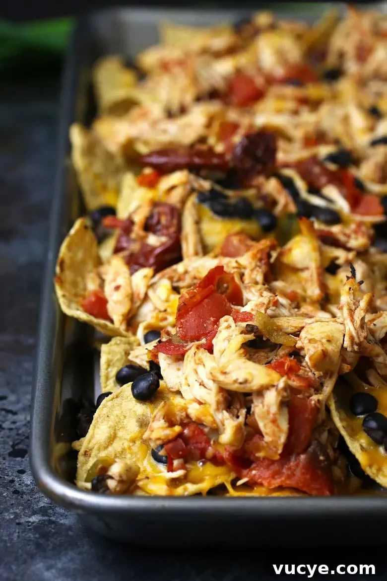 Sheet Pan Chicken Nachos with Loaded Toppings 3 Sheet pan nachos photo