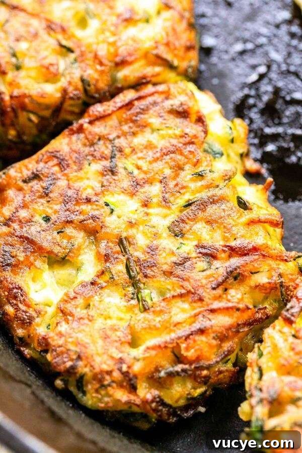These zucchini feta fritters are quick and easy to make. A great appetizer or snack and really light. Crispy zucchini fritters contain the whole zucchini and are freezer friendly.