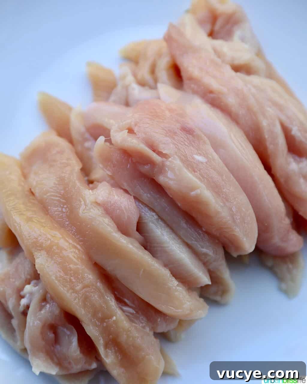 thinly sliced chicken breast