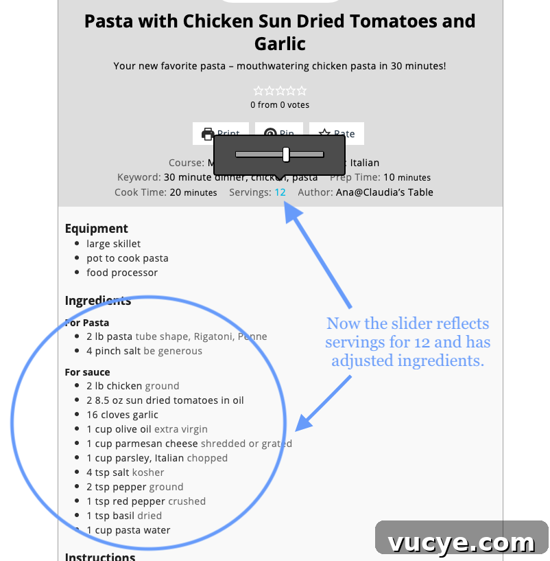 Adjust Recipe Servings on Our Card: Quick Guide for Accurate Portions 4 Recipe card