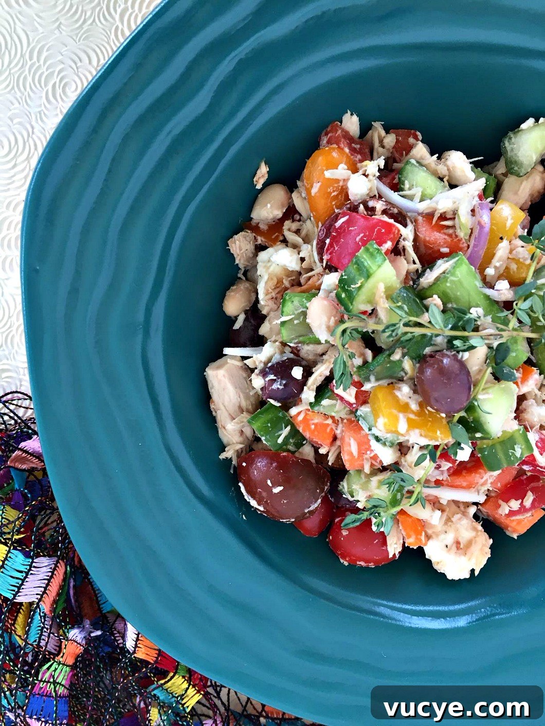 Mediterranean Tuna and Veggie Salad Recipe for Quick Meals 2 Tuna Vegetable Salad