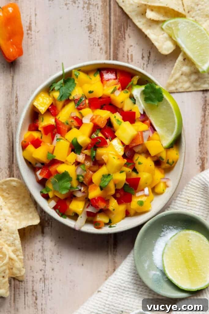 Mango Habanero Salsa Recipe: Fresh, Tangy, Spicy Mango Salsa 2 spicy mango habanero salsa