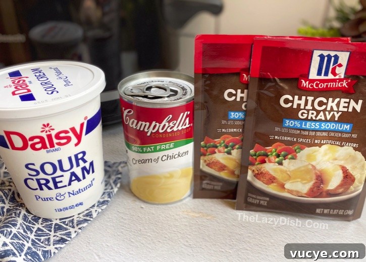 Slow Cooker Chicken and Creamy Gravy Recipe 3 How to make easy creamy crockpot chicken and gravy!