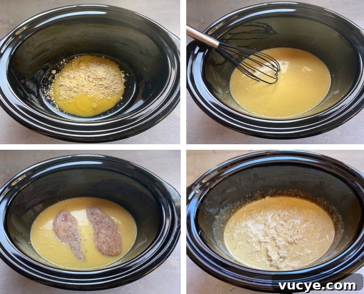 Slow Cooker Chicken and Creamy Gravy Recipe 4 How to make easy crockpot chicken and gravy!